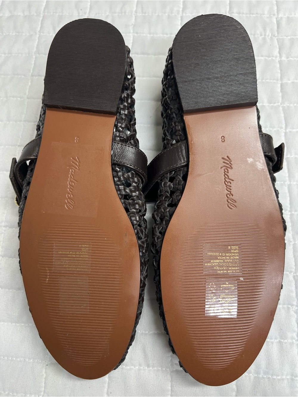 Madewell The Remy Mary Jane Flat in Dark Carob Size 8 NWOB - Picture 11 of 12
